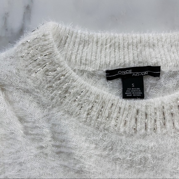 Fuzzy Sweater with Beading - Picture 12 of 14